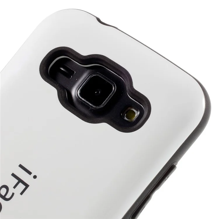 IFACE MALL Hybrid PC + TPU Phone Cover for Samsung Galaxy J7 SM-J700F - White