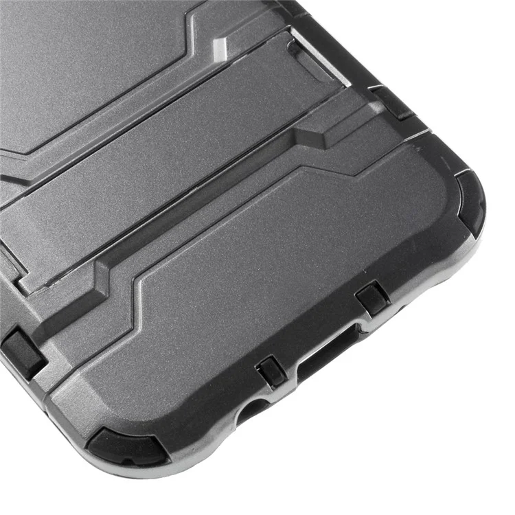 Cool PC and TPU Detachable Case for Samsung Galaxy J7 SM-J700F with Kickstand - Grey