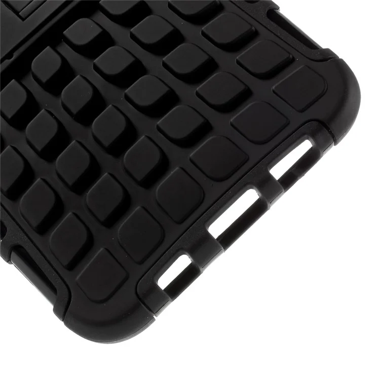 Snap-on Anti-slip PC + TPU Hybrid Case for Samsung Galaxy S6 edge Plus G928 - Black