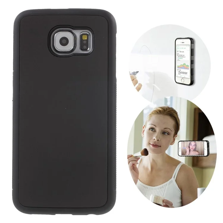 MYFONLO Hands-free Magic Sticks Anti-Gravity Case for Samsung Galaxy S6 G920 - Black