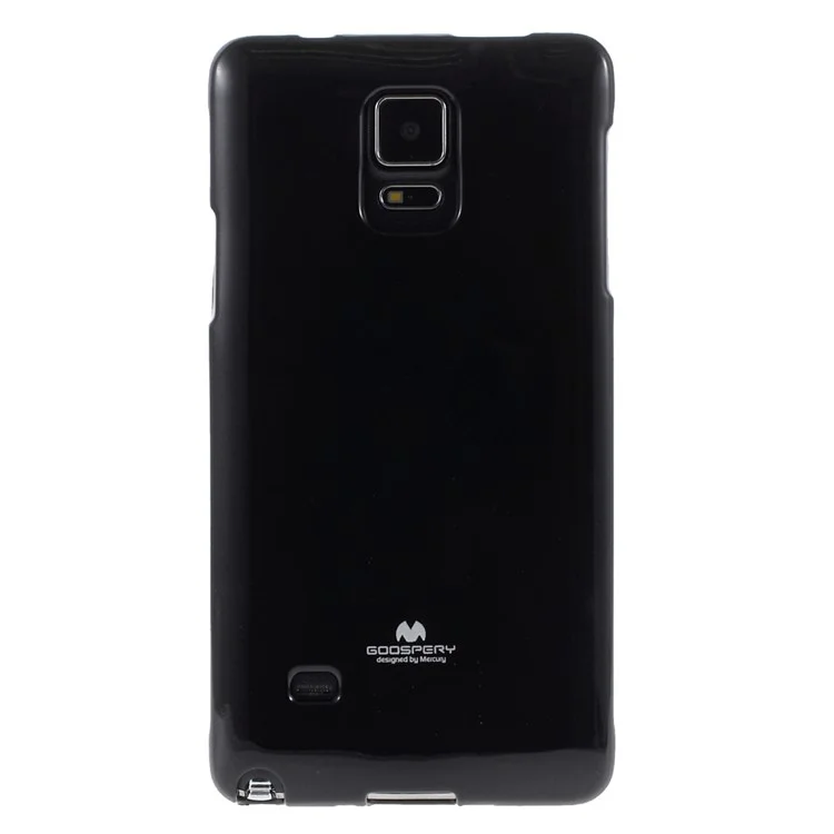 Mercury GOOSPERY Glittery Powder Jelly TPU Case for Samsung Galaxy Note 4 N910 - Black