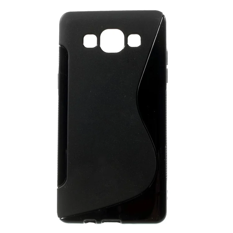 S Shape TPU Case for Samsung Galaxy A5 SM-A500F - Black