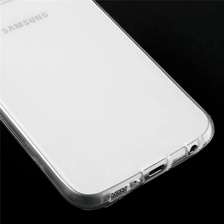 Touchable Flip TPU Case for Samsung Galaxy S6 G920 - Transparent
