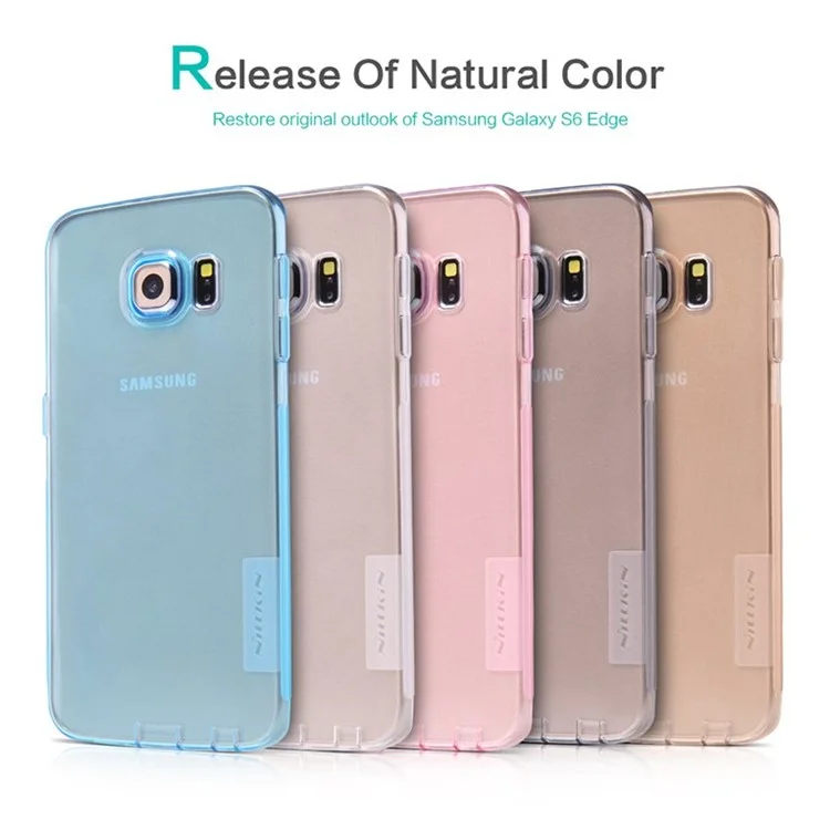 NILLKIN 0.6mm Nature TPU Shell Case for Samsung Galaxy S6 Edge G925 - White