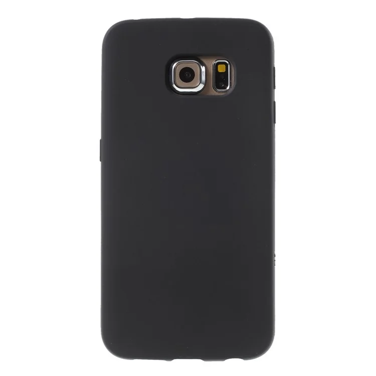 Double-sided Matte TPU Case for Samsung Galaxy S6 Edge G925 - Black