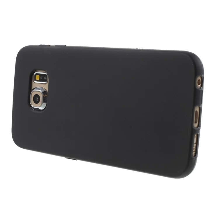 Double-sided Matte TPU Case for Samsung Galaxy S6 Edge G925 - Black