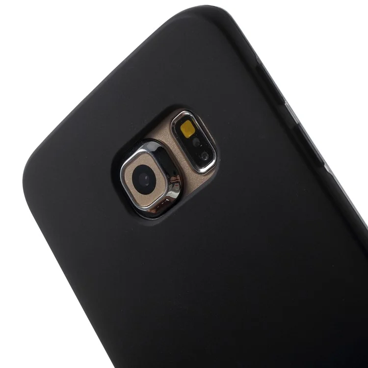 Double-sided Matte TPU Case for Samsung Galaxy S6 Edge G925 - Black