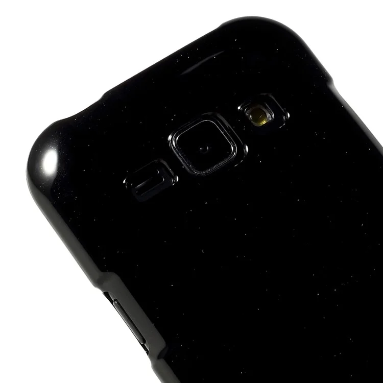 Mercury GOOSPERY Glittery Powder Jelly TPU Case for Samsung Galaxy J1 / J1 4G - Black