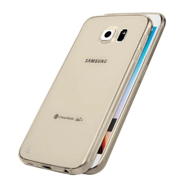 LENUO Lotto Series Soft TPU Gel Shell for Samsung Galaxy S6 G920 - Brown