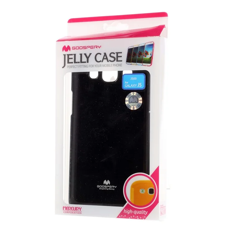MERCURY GOOSPERY for Samsung Galaxy J5 SM-J500F Jelly Case TPU Cover - Black
