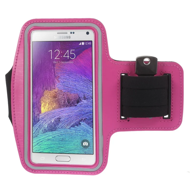Brassard De Gymnastique De Sport De Jogging Pour Samsung Galaxy Note 4 N910 / NOTE 3 N9000 / Galaxy A7 SM-A700F - Rose