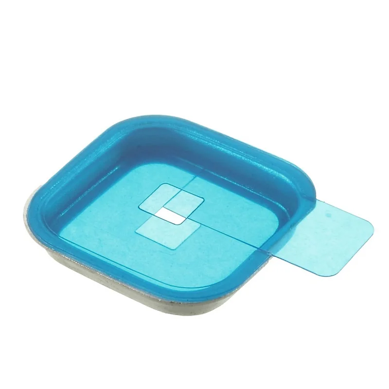 Plastic Camera Lens & Bezel & Sticker Repair Part for Samsung Galaxy S5 - Silver Color