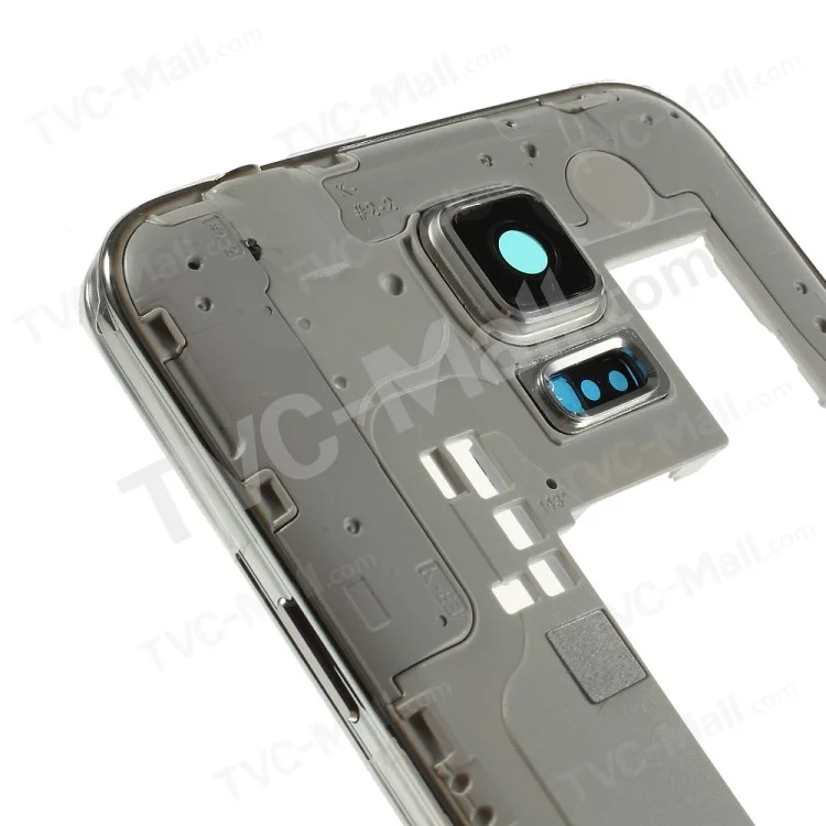 OEM Rear Housing Plate Replacement for Samsung Galaxy S5 G900 with Side Keys - Silver Color