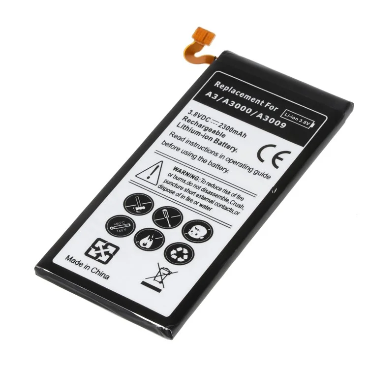 2300mAh Li-ion Battery Replacement for Samsung Galaxy A3 SM-A300F