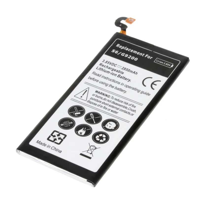 2850mAh Li-ion Battery Replacement for Samsung Galaxy S6 G920