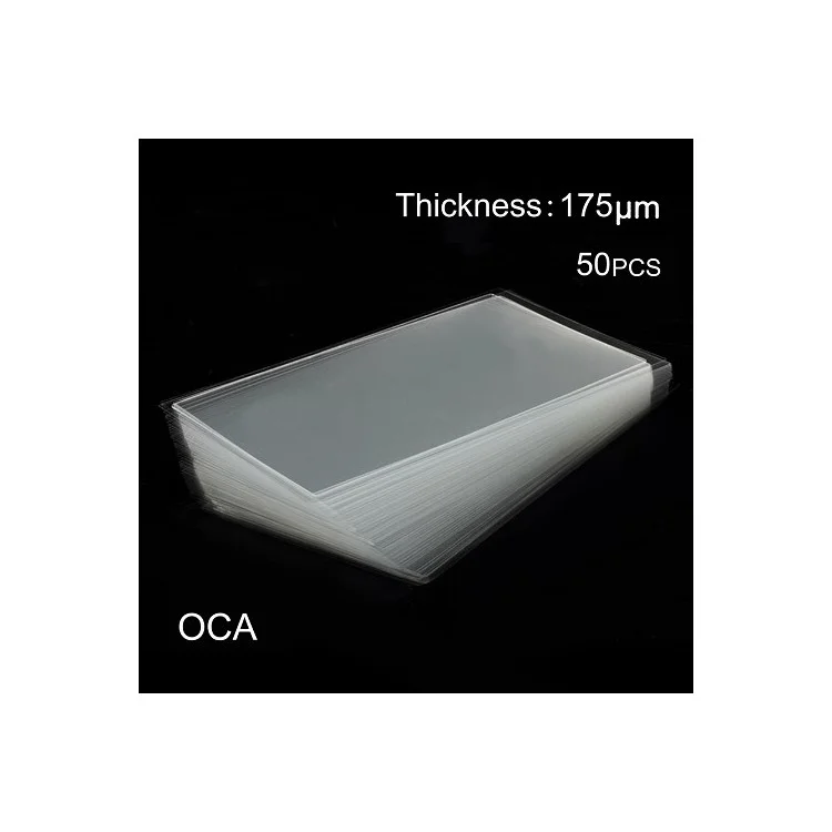 50Pcs OCA Optical Clear Adhesive Sticker for Samsung Galaxy A7 SM-A700F LCD Digitizer, Thickness: 0.175mm
