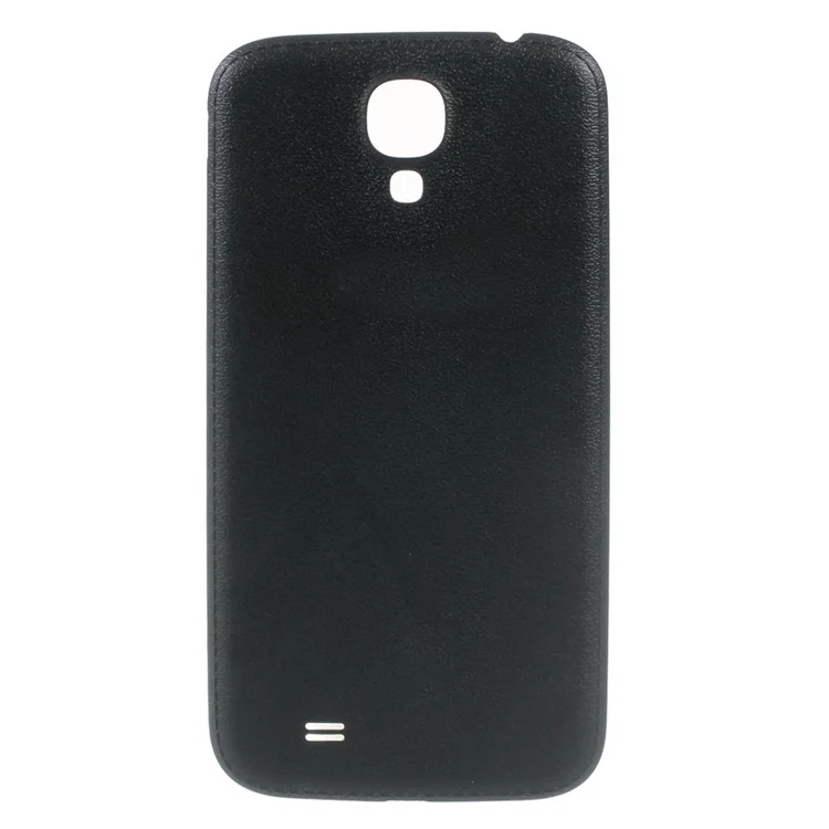 Leather Skin Battery Housing Cover for Samsung Galaxy S4 I9505 - Black