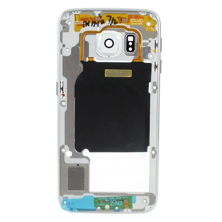 Remplacement du Cadre de la Plaque Moyenne Pour Samsung Galaxy S6 Edge SM-G925F - Couleur Argent