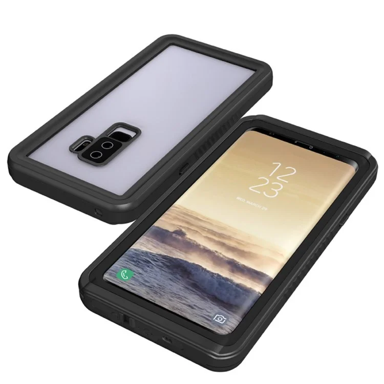 IP68 Waterproof Case Dirt/Dust/Snow Proof Shell for Samsung Galaxy S9+ SM-G965 - Black