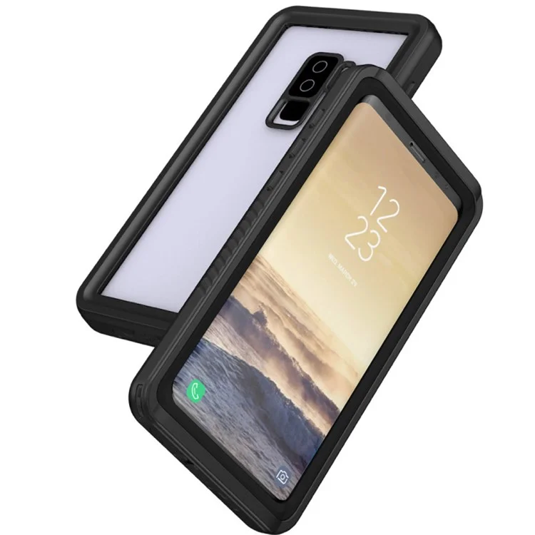 IP68 Waterproof Case Dirt/Dust/Snow Proof Shell for Samsung Galaxy S9+ SM-G965 - Black