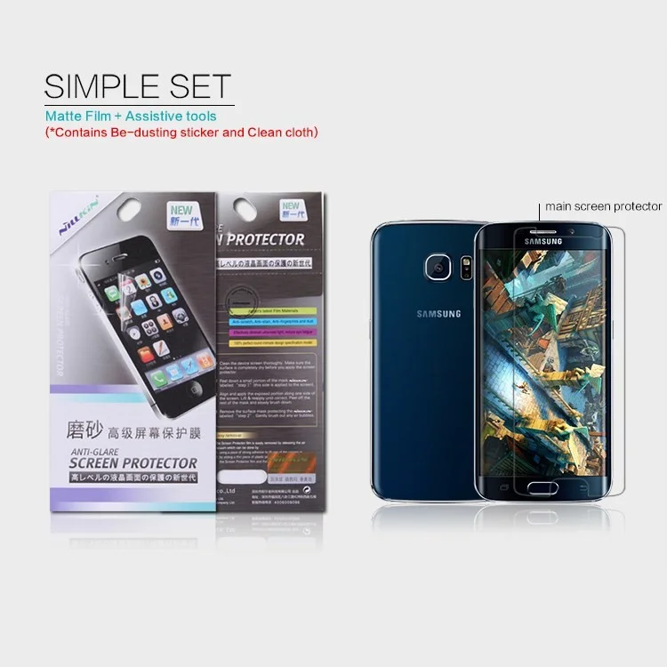 NILLKIN for Samsung Galaxy S6 SM-G925 Edge Protector Film Anti-glare Scratch-resistant