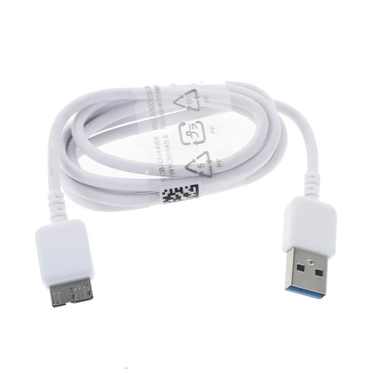 LIDU 2A Travel Charger Adapter + USB 3.0 Charger Cable for Samsung Galaxy Note 3 N9005 / S5 G900 - US Plug