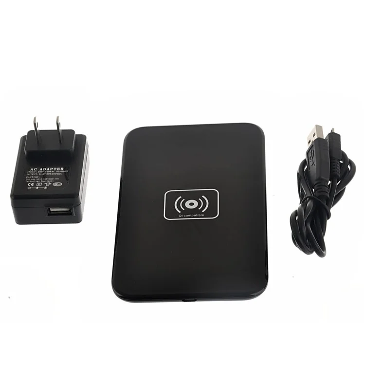 LC-X5 Qi Wireless Charging Pad for Samsung Galaxy Note 4 N910 with Wireless Charger Receiver - Black