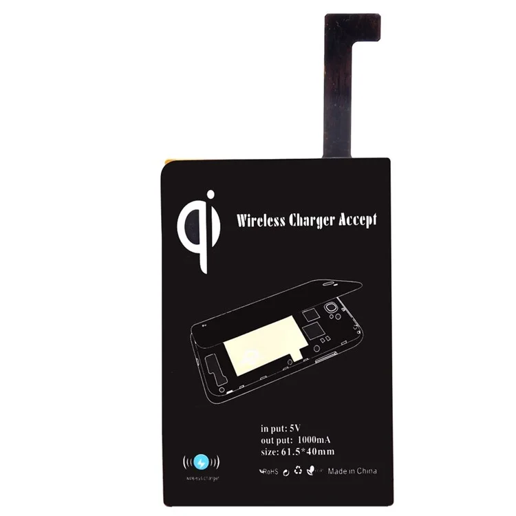 LC-X5 Qi Wireless Charging Pad for Samsung Galaxy Note 4 N910 with Wireless Charger Receiver - Black