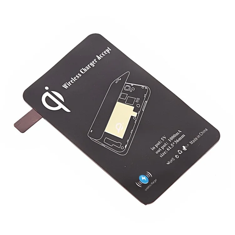 LC-X5 Qi Wireless Charging Pad for Samsung Galaxy Note Edge N915 with Wireless Charger Receiver - Black