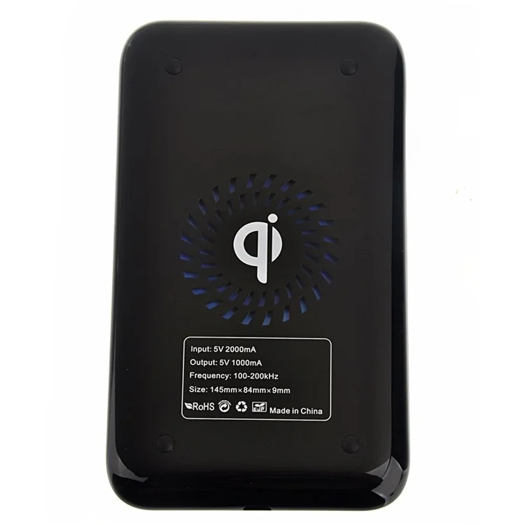 LC-X5 Qi Wireless Charging Pad for Samsung Galaxy Note Edge N915 with Wireless Charger Receiver - Black
