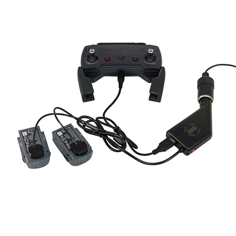 3 in 1 Car Charger for DJI Spark Drone Battery and Remote Controller