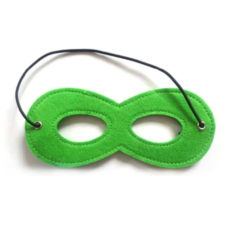 24 PCS Superhero Felt Eye Mask for Kids Halloween Party Cosplay Half Mask with Elastic Ribbon