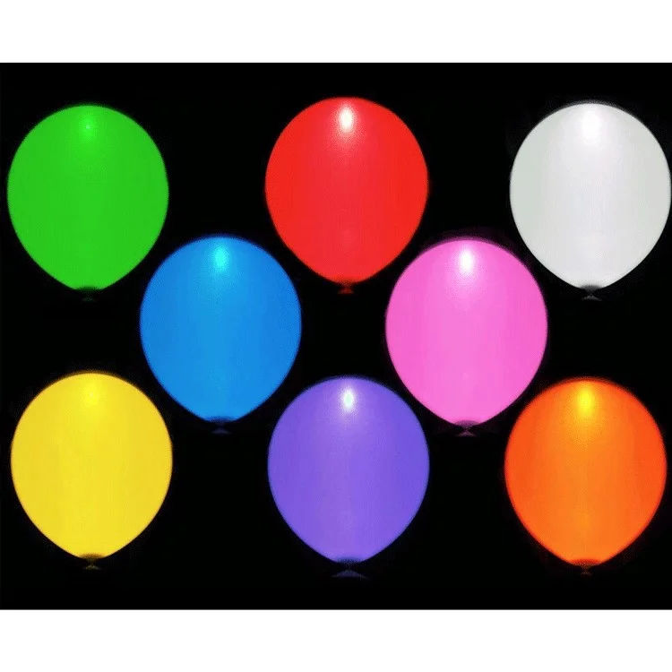 24Pcs 12Inch LED Light Up Balloons Party Decor