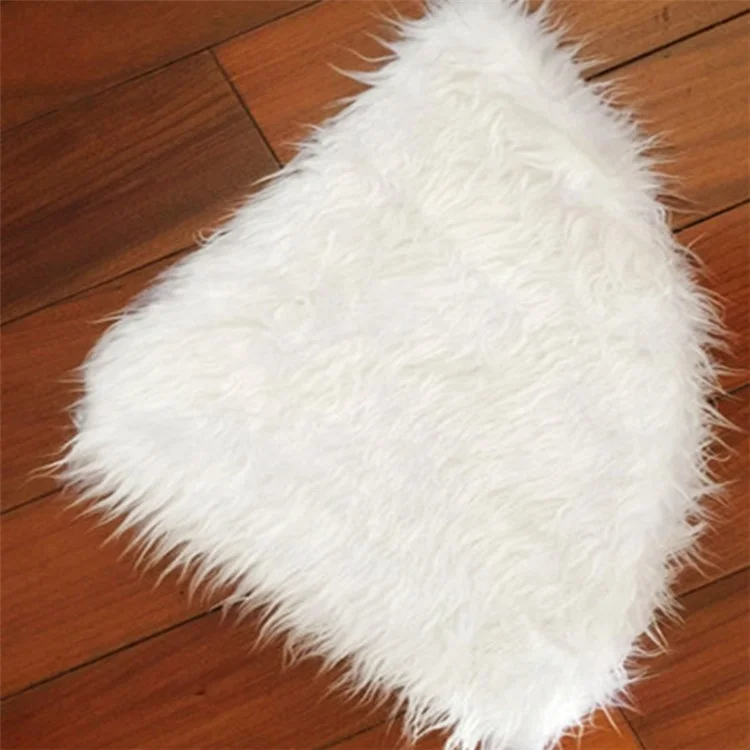 Jupe En Peluche D'arbre De Noël Arbre De Vacances Décoration D'ornement, Diamètre: 78cm - Blanc