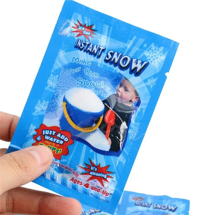 Polvere di neve istantanea Fiocco di neve soffice Super assorbente Decorazione natalizia congelata