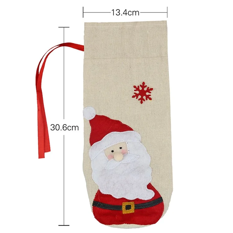 Christmas Wine Bottle Set Christmas Decorations Wine Sac - Père Noël