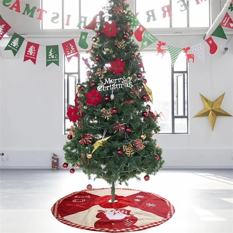 102cm Christmas Tree Skirt Mat Christmas Holiday Party Decoration