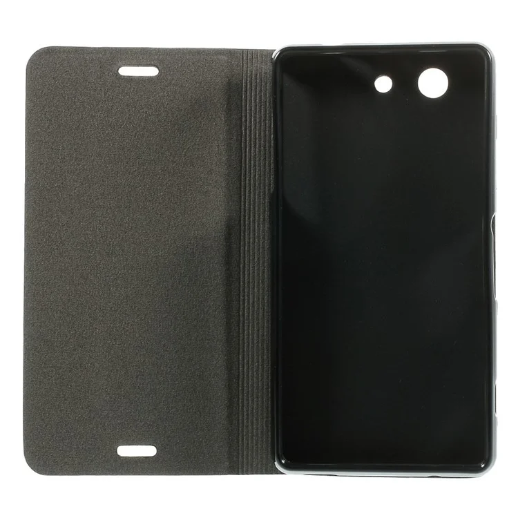 Two-color Flip Leather Stand Case for Sony Xperia Z3 Compact D5803 M55w - Black