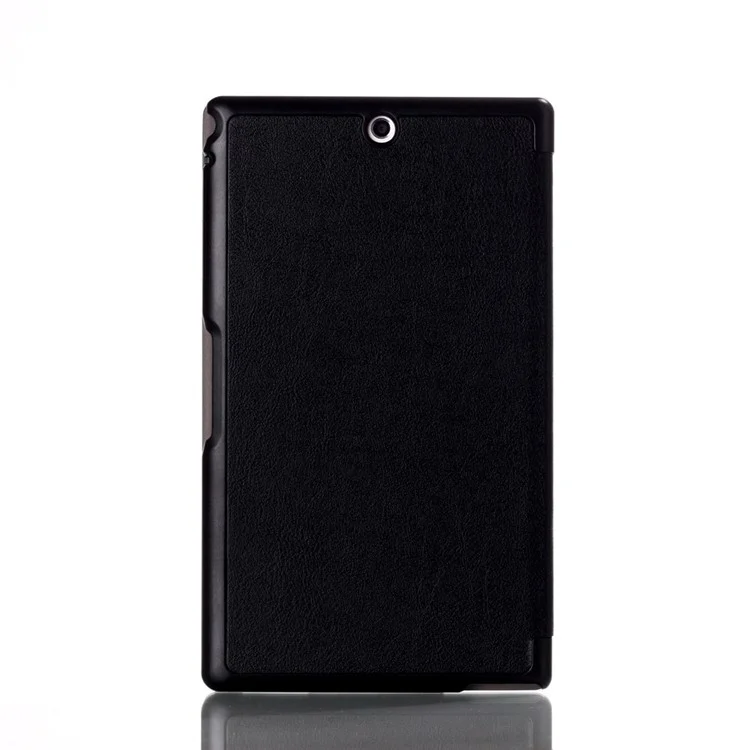 Tri-fold Stand Smart Leather Folio Cover for Sony Xperia Z3 Tablet Compact SGP611 SGP612 - Black