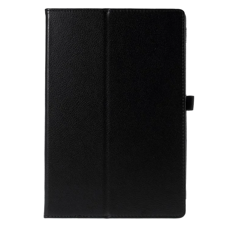 Lychee Grain Leather Stand Cover for Sony Xperia Z4 Tablet - Black