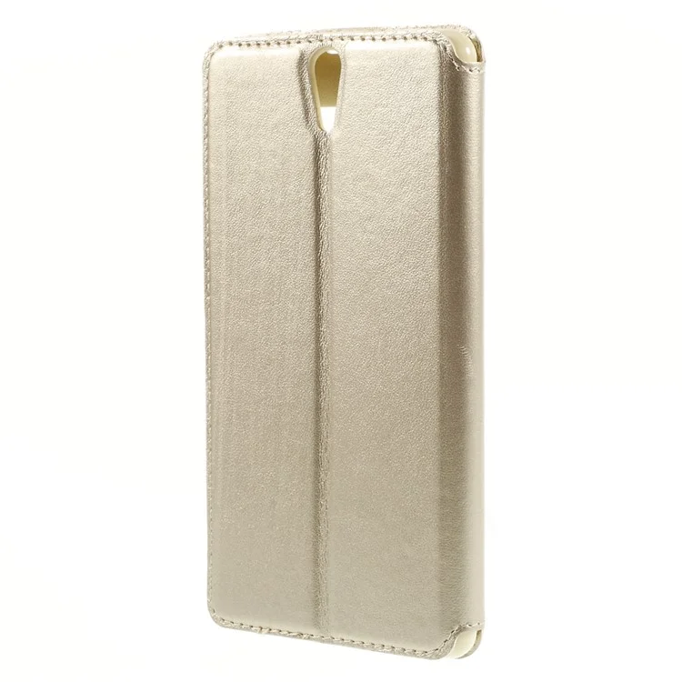 ROAR KOREA View Window Leather Cover for Sony Xperia C5 Ultra E5553 / Ultra Dual E5533 - Champagne