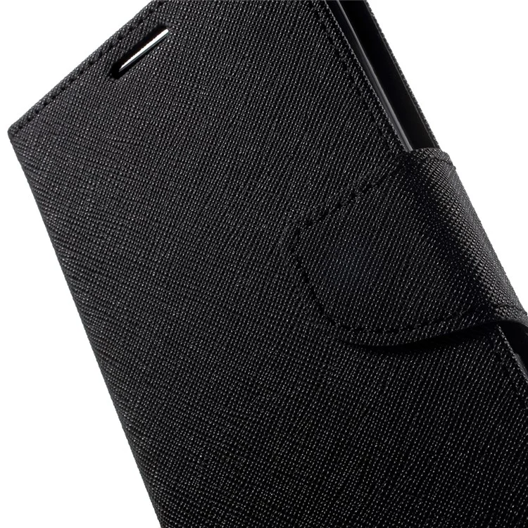 MERCURY GOOSPERY Leather Cover Wallet for Sony Xperia M5 E5603 / M5 Dual E5633 - Black