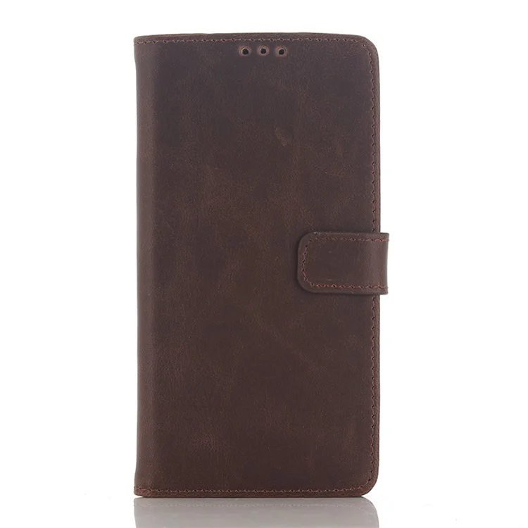 Retro Crazy Horse Wallet Leather Case for Sony Xperia Z5 Premium / Z5 Premium Dual - Coffee