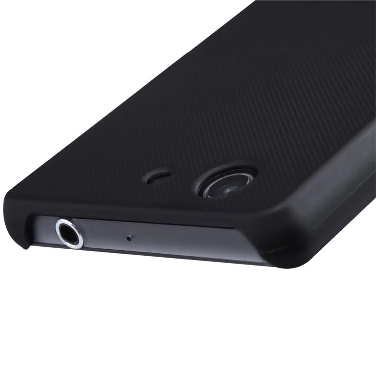 NILLKIN Super Frosted Shield Hard Back Case for Sony Xperia Z3 Compact D5803 M55w w/ Screen Film - Black