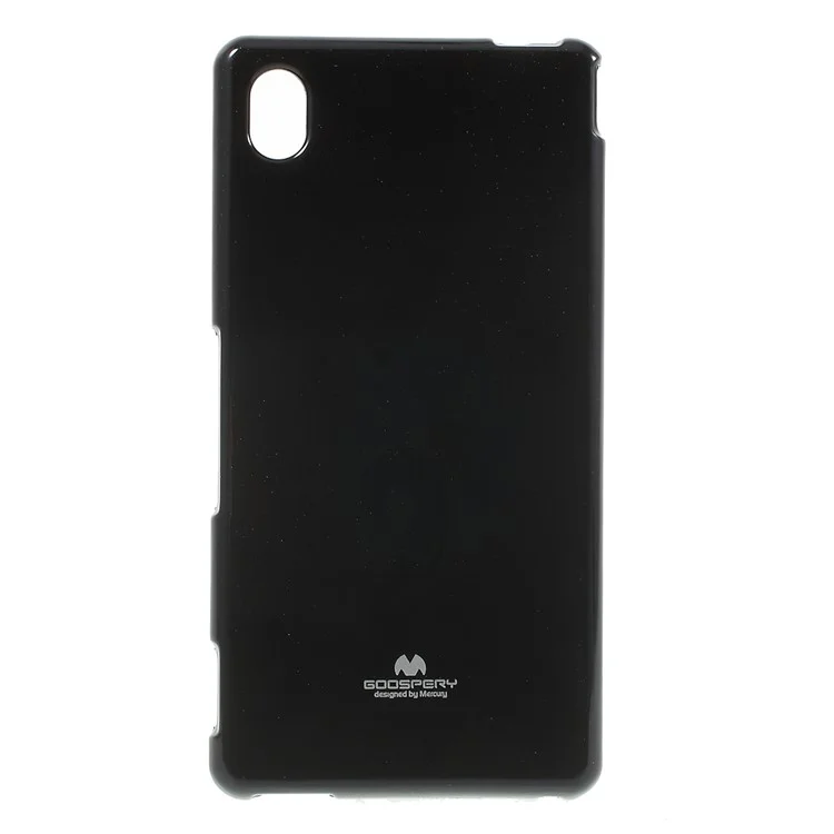 MERCURY GOOSPERY Flash Powder Jelly TPU Case for Sony Xperia M4 Aqua / Aqua Dual - Black