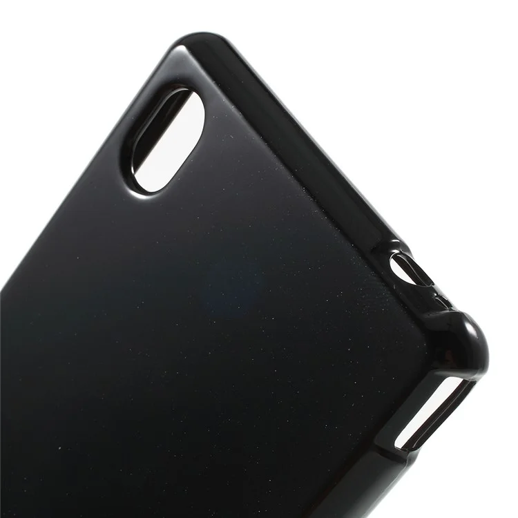 MERCURY GOOSPERY Flash Powder Jelly TPU Case for Sony Xperia M4 Aqua / Aqua Dual - Black