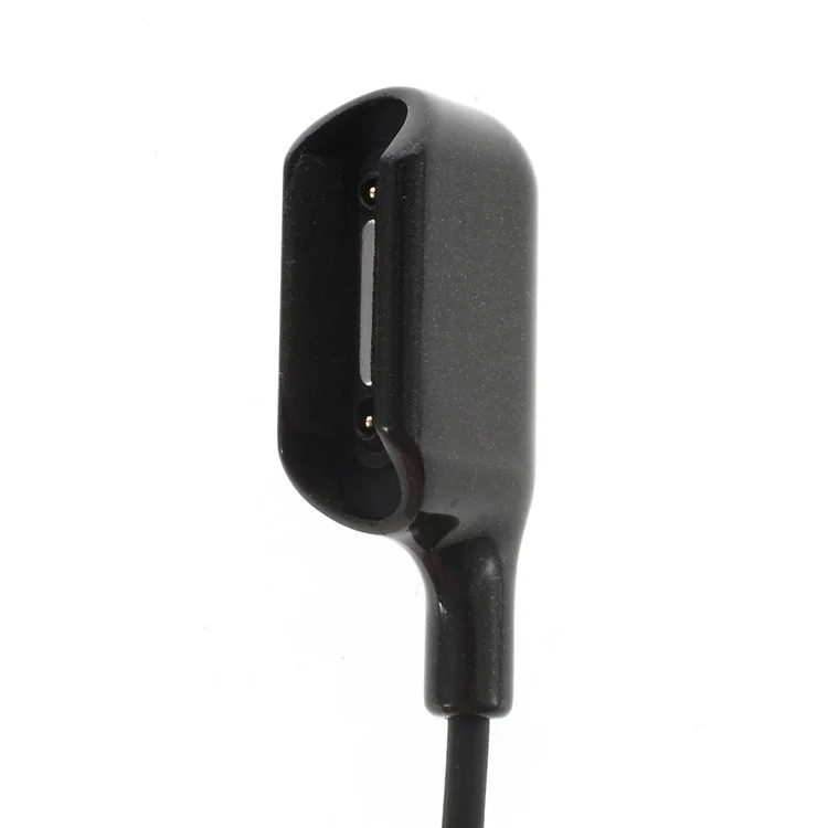 USB 2.0 to Wrapped Magnetic Charger Port Charging Cable for Sony Xperia Z2 Z3 Z Ultra XL39H - Black