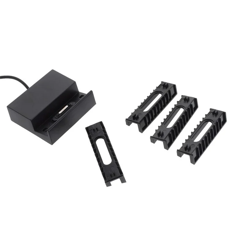 Black Magnetic Charging Dock Cradle w/ Cable for Sony Xperia Z3 D6653 D6603 / Z3 Compact D5803 M55w