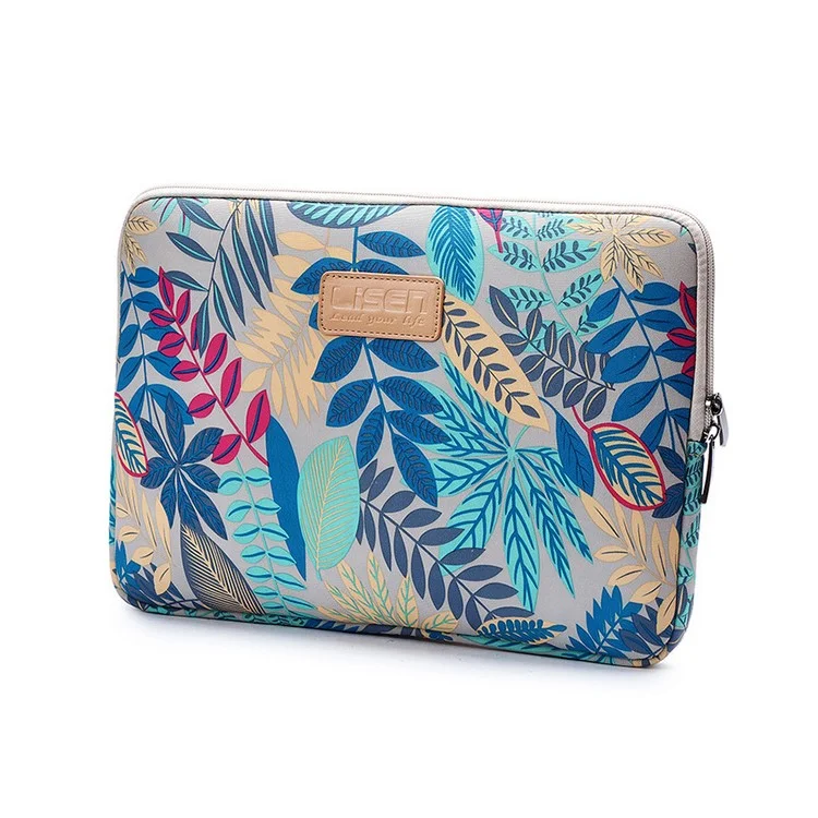 Colorful Leaves Laptop Sleeve Bag Case for MacBook Air 11 Inch/HP DELL IBM, Size: 31 x 21.5 x 1.5 cm - Grey
