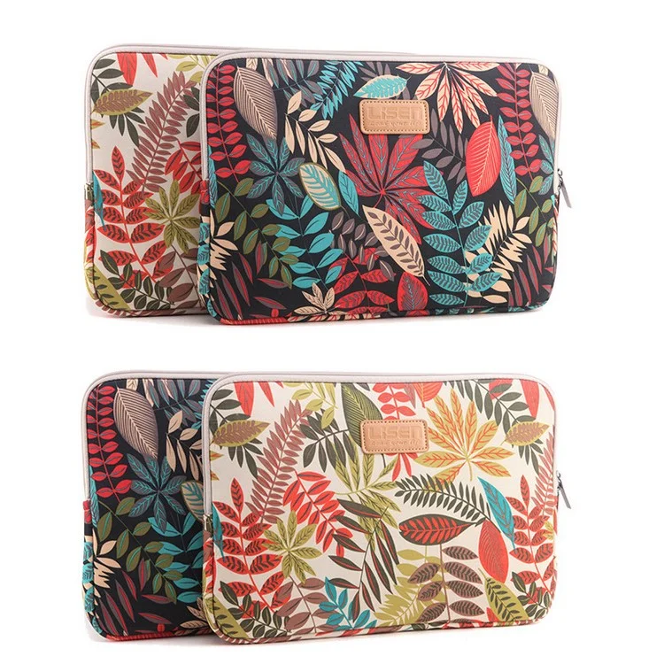 Colorful Leaves Laptop Sleeve Bag Case for MacBook Air 11 Inch/HP DELL IBM, Size: 31 x 21.5 x 1.5 cm - Grey